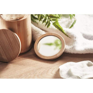 Bamboe make-up spiegel MALAY hout onbedrukt 1245