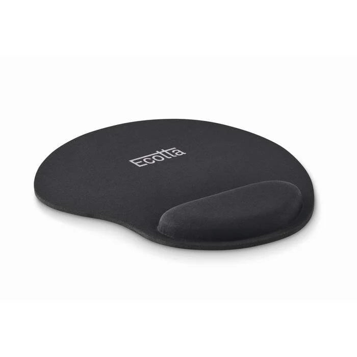 Ergonomische neopreen muismat ERGOPAD zwart onbedrukt 3651