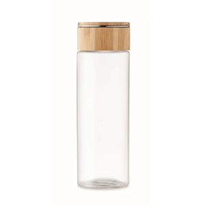 Glazen fles 500ml bamboe dop AMELAND 4487