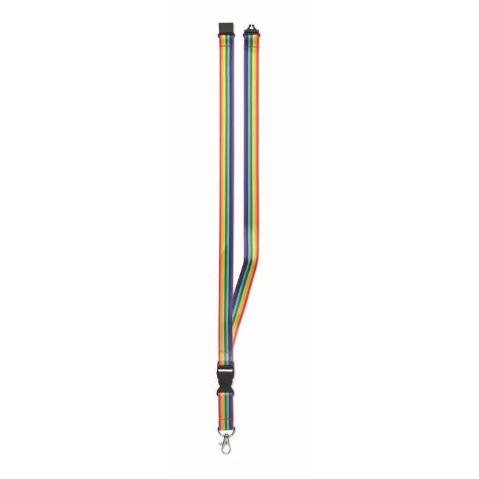 Regenboog RPET sleutelkoord BOWYARD 9799