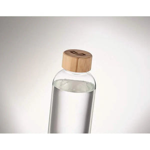 Glazen drinkfles bamboe dop FRISIAN 4472