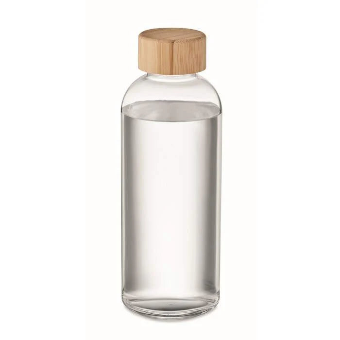 Glazen drinkfles bamboe dop FRISIAN 4477