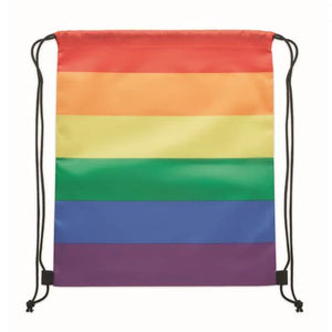 Regenboog RPET trekkoordrugzak BOW 9803