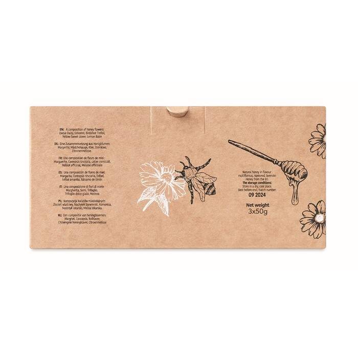 Set van 3 wilde bloemenhoning BEEBEE SET sample