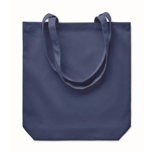 Stevige canvas boodschappentas RASSA COLOURED blauw 1 kleur zd 11923