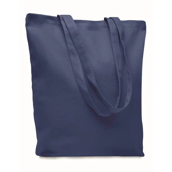 Stevige canvas boodschappentas RASSA COLOURED zwart 3 kleuren zd 11933