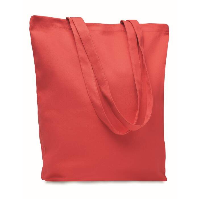 Stevige canvas boodschappentas RASSA COLOURED blauw 3 kleuren zd 11925