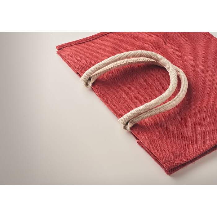 Jute tas met katoenen hengsels AURA 5667