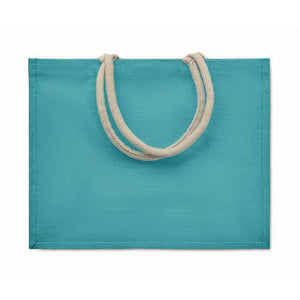 Jute tas met katoenen hengsels AURA 5671