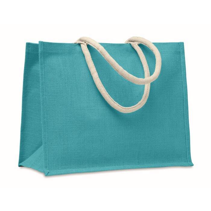 Jute tas met katoenen hengsels AURA 5668