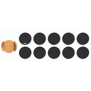 RPET onderzetters BAHIA hout Graveren 10165