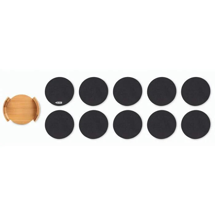 RPET onderzetters BAHIA hout Graveren 10165