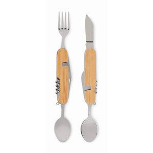 Multifunctionele bestekset SUBETE hout Graveren 8106