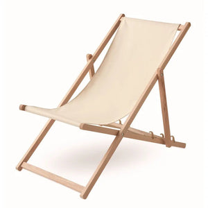 Houten strandstoel HONOPU  met opdruk