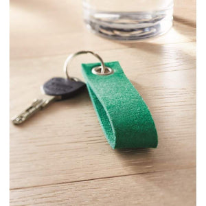 RPET vilten sleutelhanger SUORA groen onbedrukt 10288