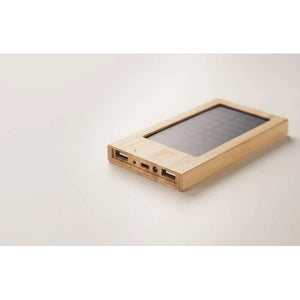 Solar powerbank 4000 mAh ARENA SOLAR hout 4 kleuren tp 11699