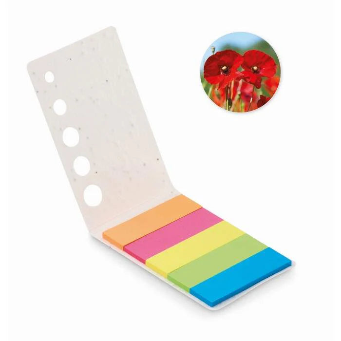 Zaadpapier pagemarkers MEMO SEED bedrukken