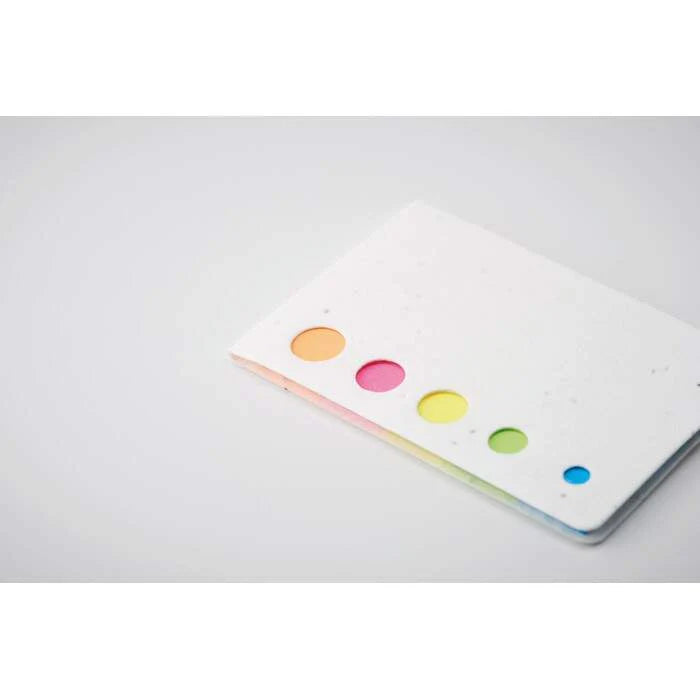 Zaadpapier pagemarkers MEMO SEED wit 3 kleuren tp 13461