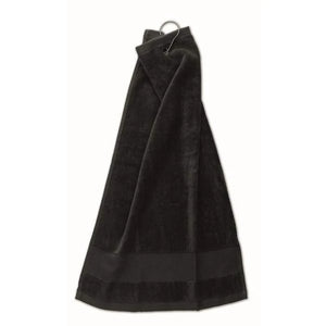 Katoenen golfhanddoek HITOWGO zwart 1 kleur zd 5849