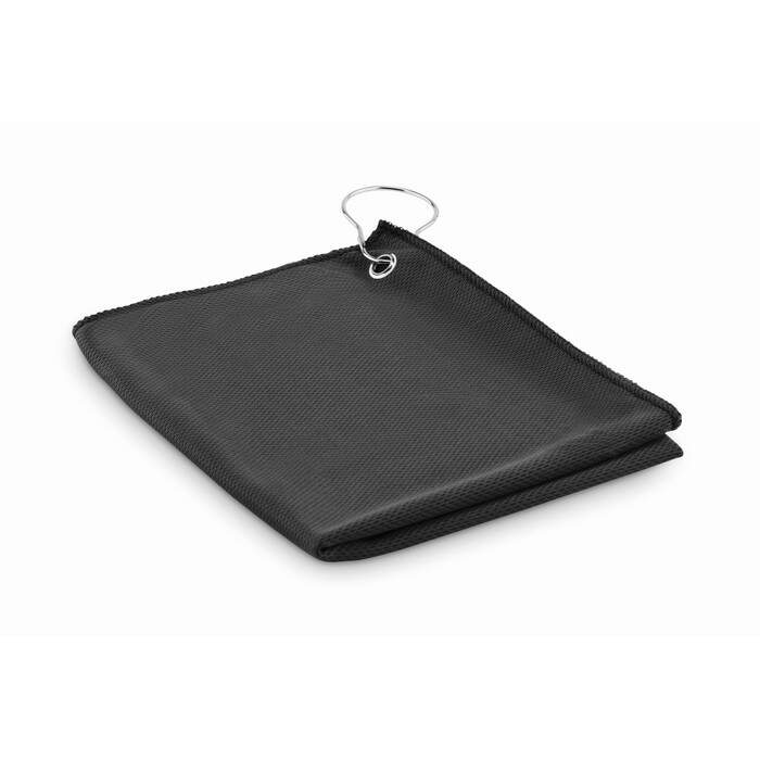 RPET golfhanddoek met hanger TOWGO blauw onbedrukt 10145