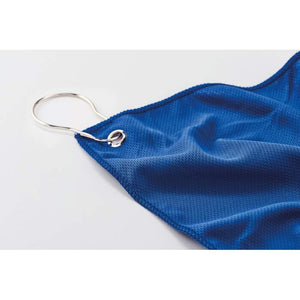 RPET golfhanddoek met hanger TOWGO zwart 2 kleuren zd 10148