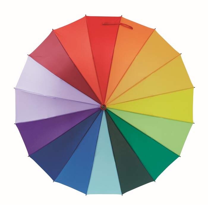 27 inch regenboogparaplu BOWBRELLA sample