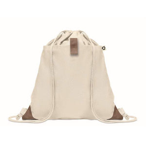 Trekkoord rugzak PANDA BAG beige 1 kleur zd 12636
