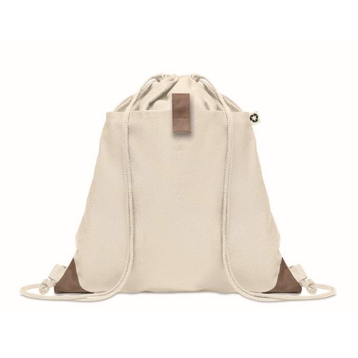 Trekkoord rugzak PANDA BAG beige 1 kleur zd 12636