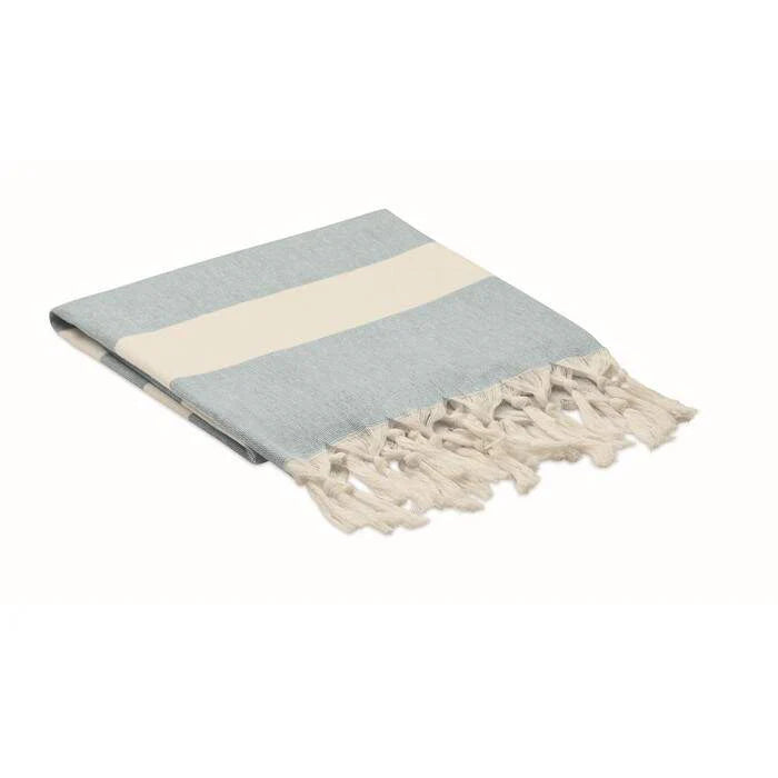 Hamman handdoek 140 gr/m&sup2; AGOURA turquoise onbedrukt 4828