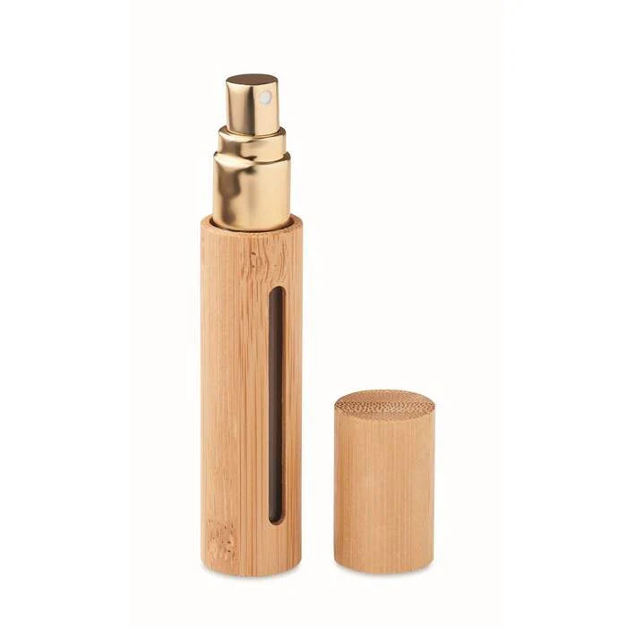 Parfumverstuiver flesje 10 ml hout onbedrukt 9184