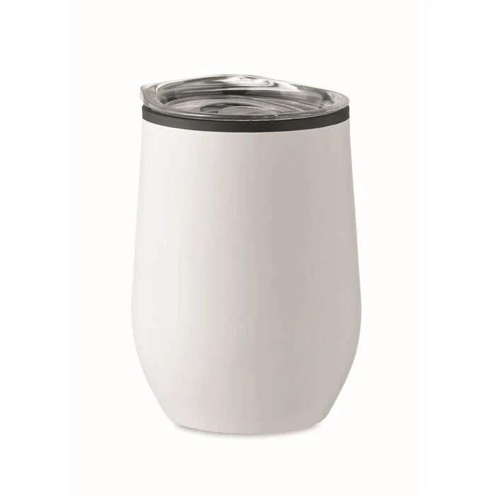 Dubbelwandige reisbeker 350 ml zilver Graveren 3407