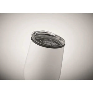 Dubbelwandige reisbeker 350 ml zilver onbedrukt 3408