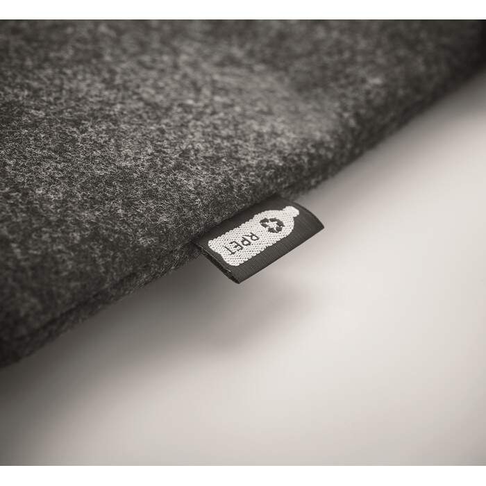 RPET vilt laptop tas met rits zwart 3 kleuren tp 10243