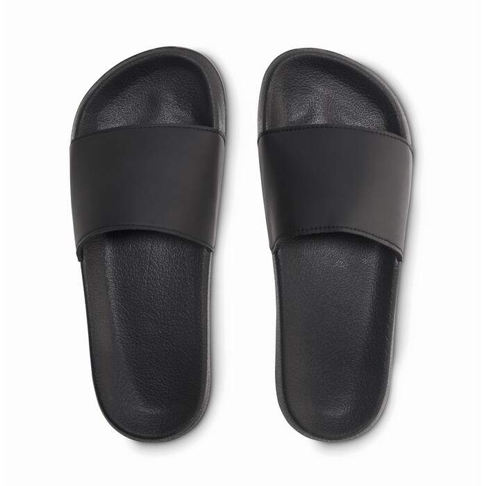 Slippers anti-slip maat 40/41 zwart onbedrukt 11648