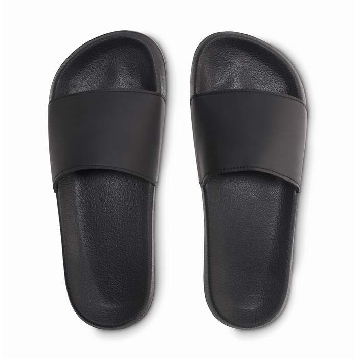 Slippers anti-slip maat 42/43 zwart onbedrukt 11655