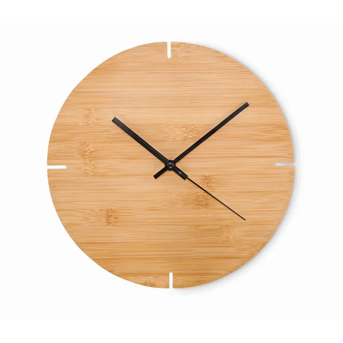 Ronde bamboe wandklok ESFERE  4