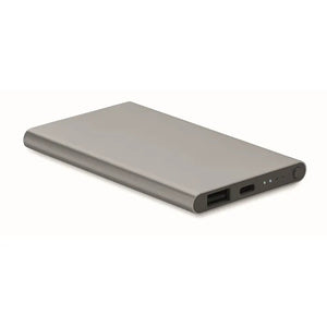 4000 mAh Power Bank POWERFLAT C  met logo
