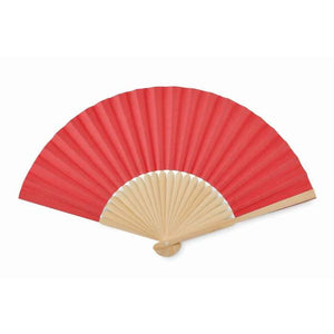 Waaier bamboe rood 1 kleur 13083