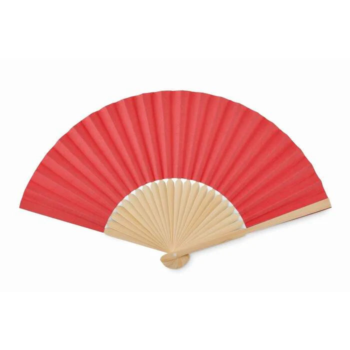Waaier bamboe rood 1 kleur 13083