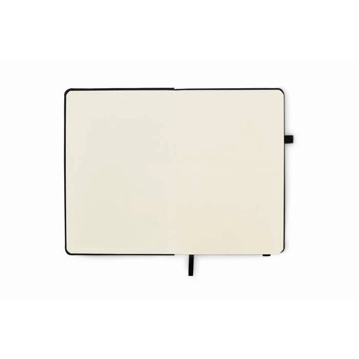 Gerecycled PU A5 notitieboek blauw Full colour 4312