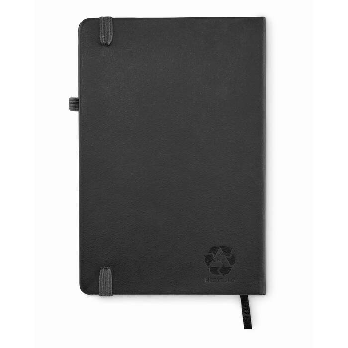 Gerecycled PU A5 notitieboek rood Full colour 4314