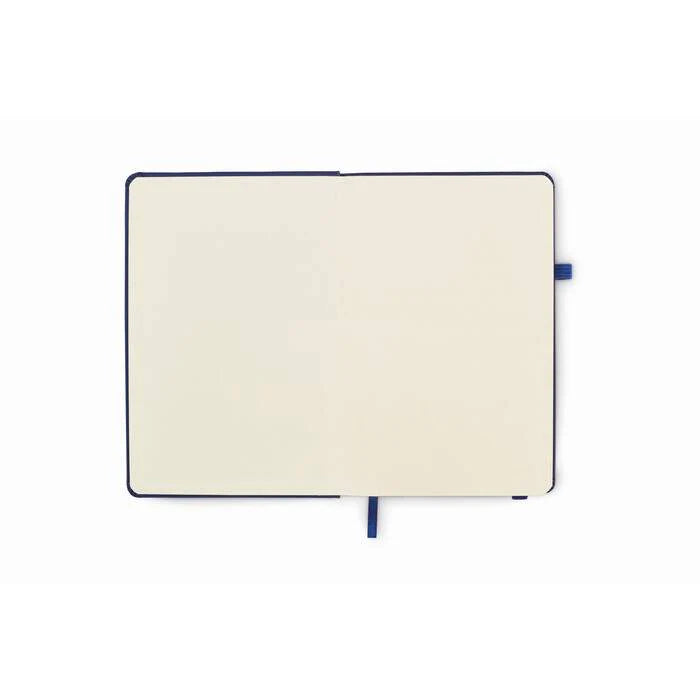 Gerecycled PU A5 notitieboek wit onbedrukt 4317