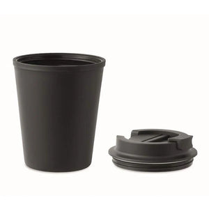 Gerecyclede PP beker 300 ml wit onbedrukt 4335