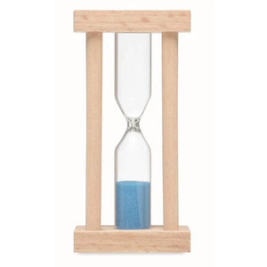 Houten zandloper 3 minuten hout 4 kleuren tp 5333