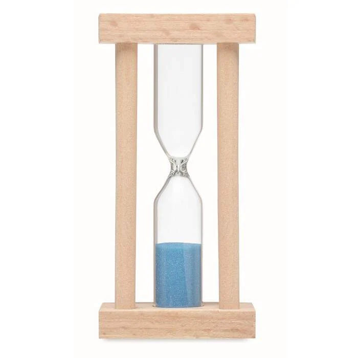Houten zandloper 3 minuten hout 4 kleuren tp 5333