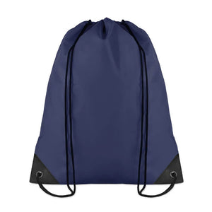 Rugzakje met koord blauw 1 kleur zd 10548