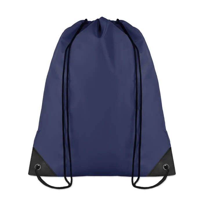 Rugzakje met koord blauw 1 kleur zd 10548