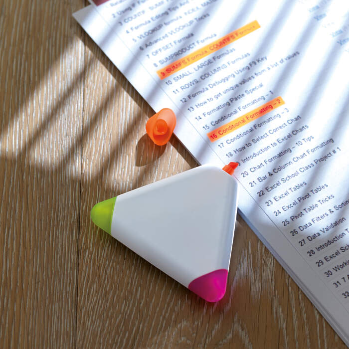 3 kleuren markeerstift bedrukken