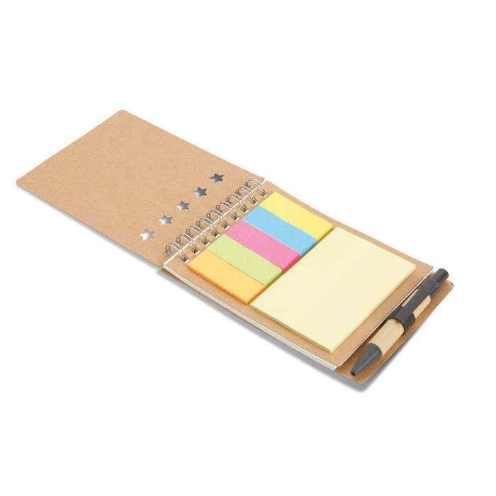 Gerecycled notitieblok met tabs bedrukken