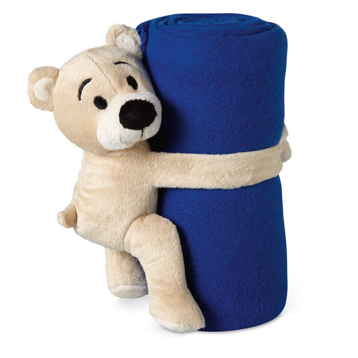 Fleece deken met beer bedrukken